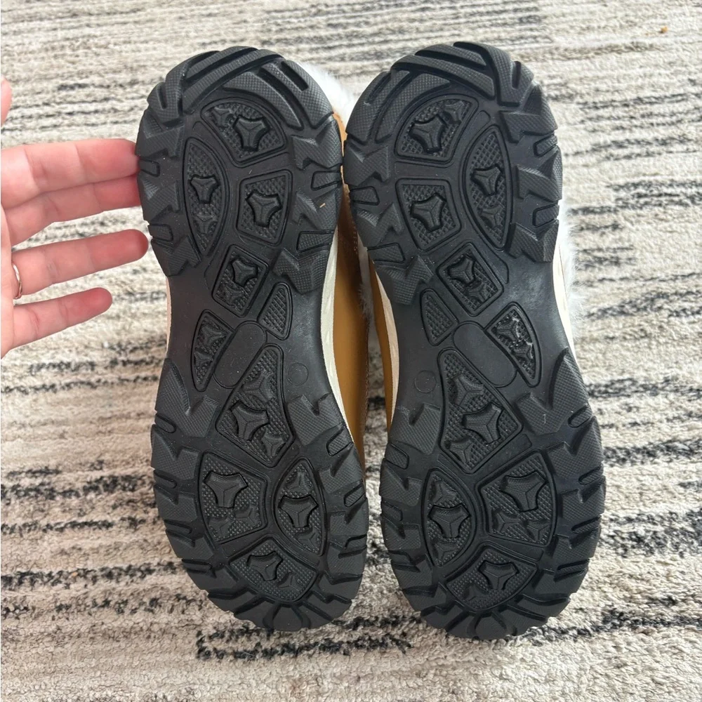 Lands' End Women's Expedition Faux Fur Waterproof Puffer Snow Boots